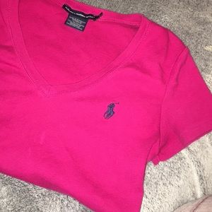 Pink polo shirt